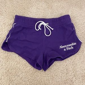 abercrombie purple pajama/booty shorts
